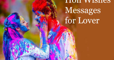 Holi Wishes Messages for Lover