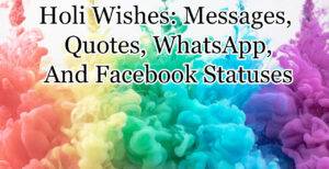 Holi Facebook & Whatsapp Status