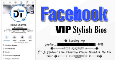 Facebook Vip bio Stylish