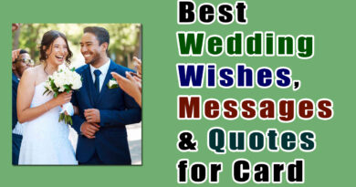 Best Wedding Wishes, Messages & Quotes for Card